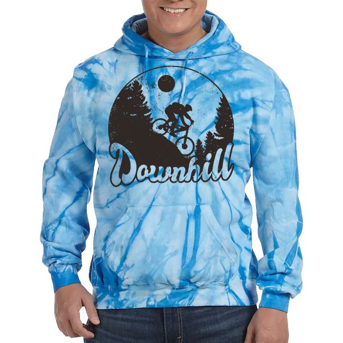 Downhill Biking Vintage Tie Dye Hoodie