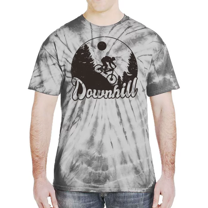 Downhill Biking Vintage Tie-Dye T-Shirt