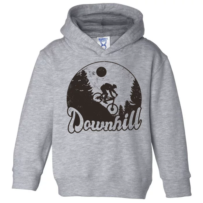 Downhill Biking Vintage Toddler Hoodie