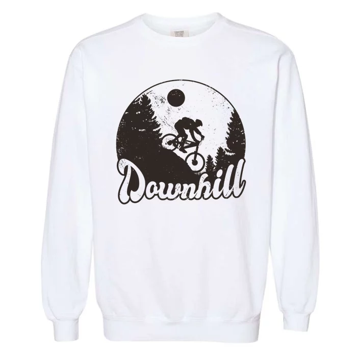 Downhill Biking Vintage Garment-Dyed Sweatshirt