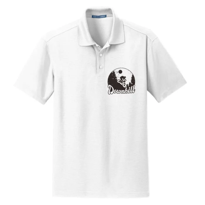 Downhill Biking Vintage Dry Zone Grid Performance Polo