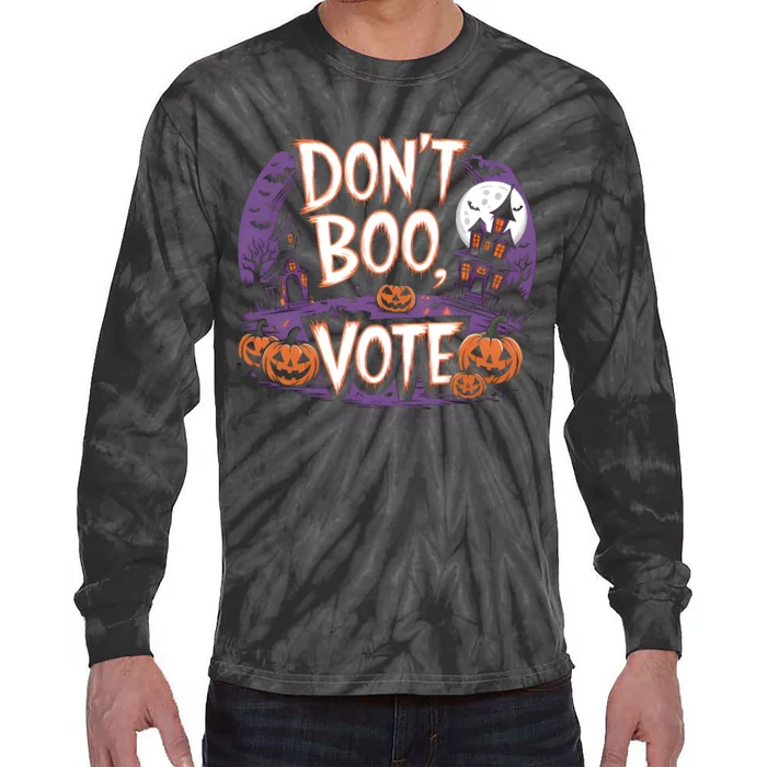 DonT Boo Vote DonT Boo Vote Halloween Tie-Dye Long Sleeve Shirt