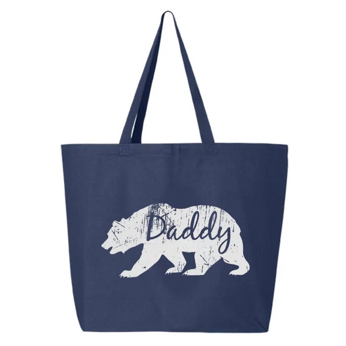 Daddy Bear Vintage Grandfather Dad Gift Fathers Day 25L Jumbo Tote