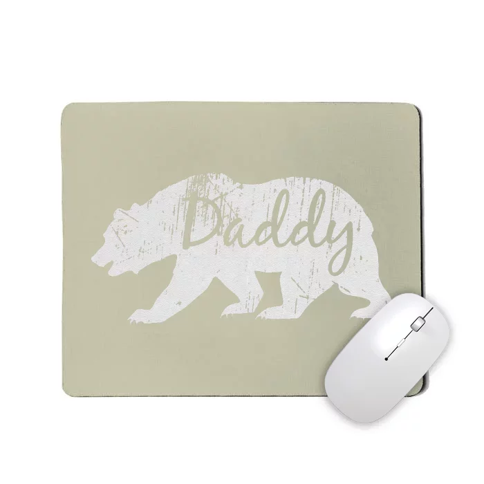 Daddy Bear Vintage Grandfather Dad Gift Fathers Day Mousepad