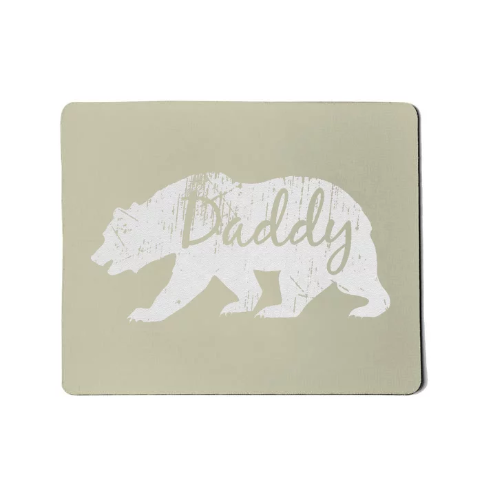 Daddy Bear Vintage Grandfather Dad Gift Fathers Day Mousepad