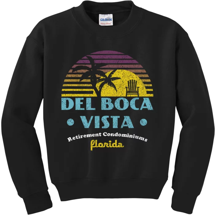 Del Boca Vista Retirement Community Funny Novelty Design Kids Sweatshirt