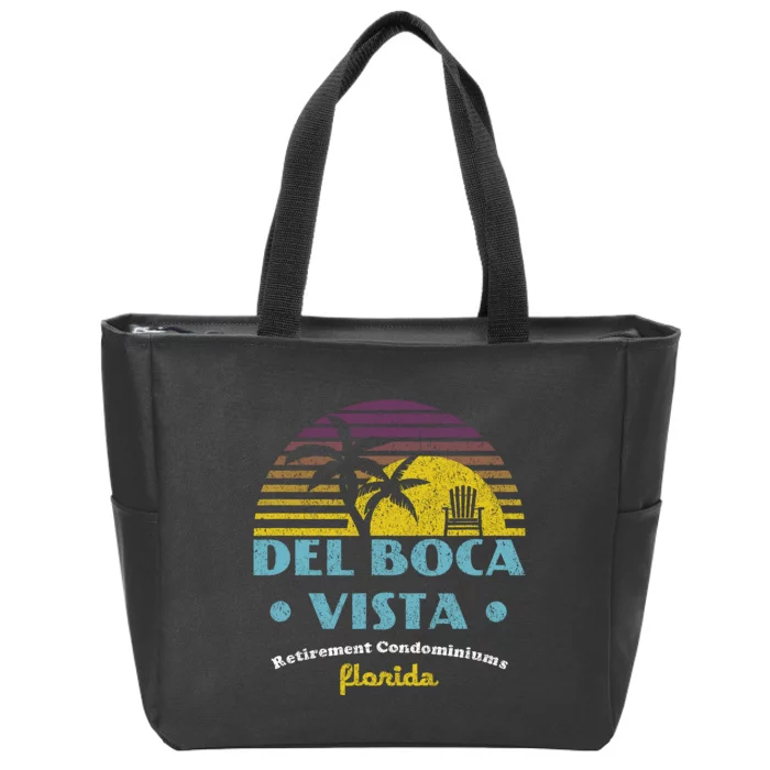 Del Boca Vista Retirement Community Funny Novelty Design Zip Tote Bag