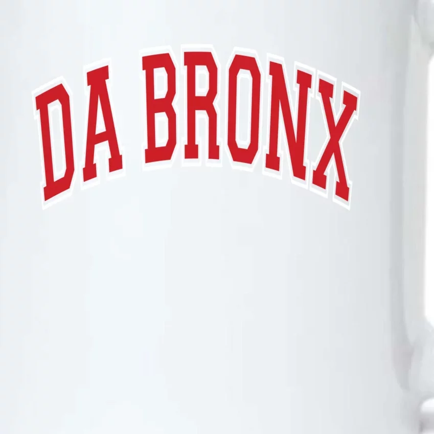 Da Bronx Varsity Style Red Text Gift Black Color Changing Mug