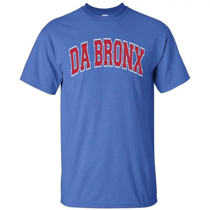 Da Bronx Varsity Style Red Text Gift Tall T-Shirt