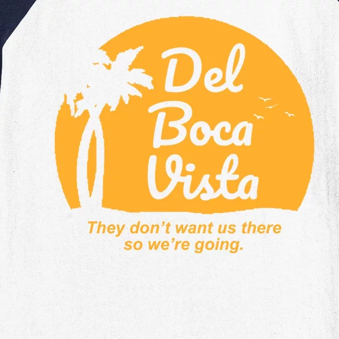 Del Boca Vista Florida We're Going Baseball Sleeve Shirt