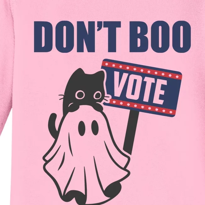 DonT Boo Vote Baby Long Sleeve Bodysuit