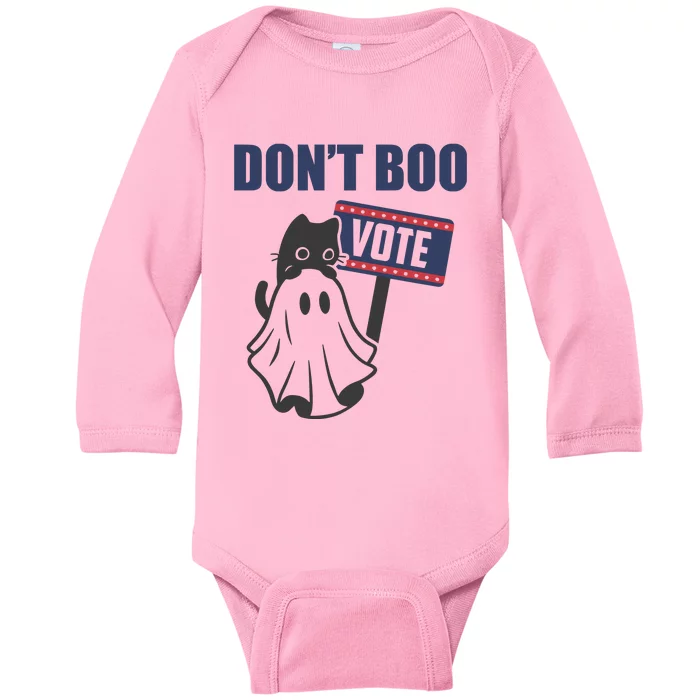 DonT Boo Vote Baby Long Sleeve Bodysuit