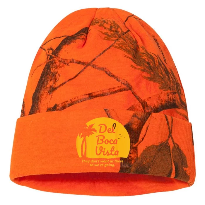 Del Boca Vista They Dont Want Us There Retirement Kati - 12in Camo Beanie