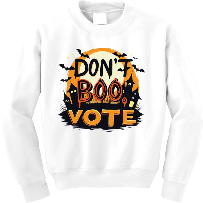 DonT Boo Vote Halloween Kids Sweatshirt