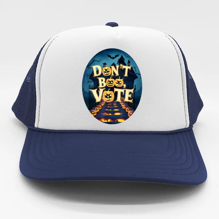 DonT Boo Vote Funny Halloween Trucker Hat