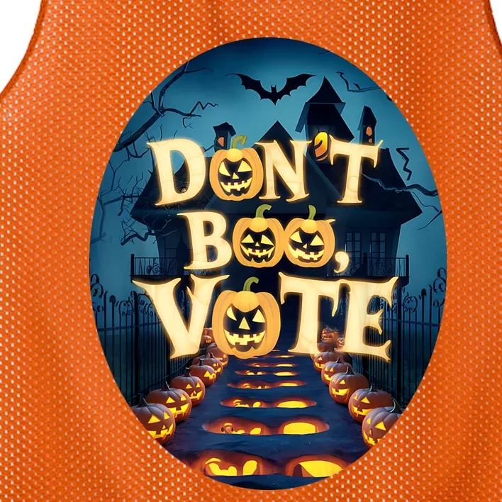 DonT Boo Vote Funny Halloween Mesh Reversible Basketball Jersey Tank