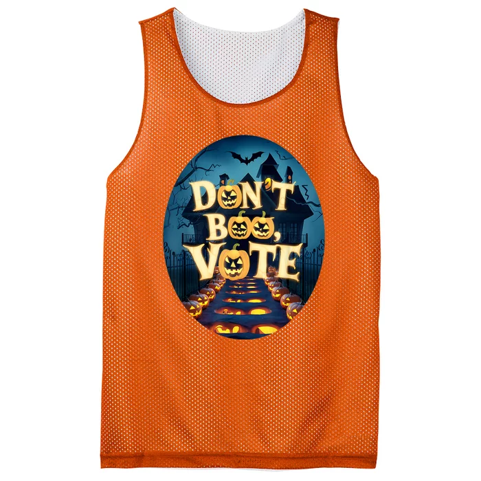 DonT Boo Vote Funny Halloween Mesh Reversible Basketball Jersey Tank