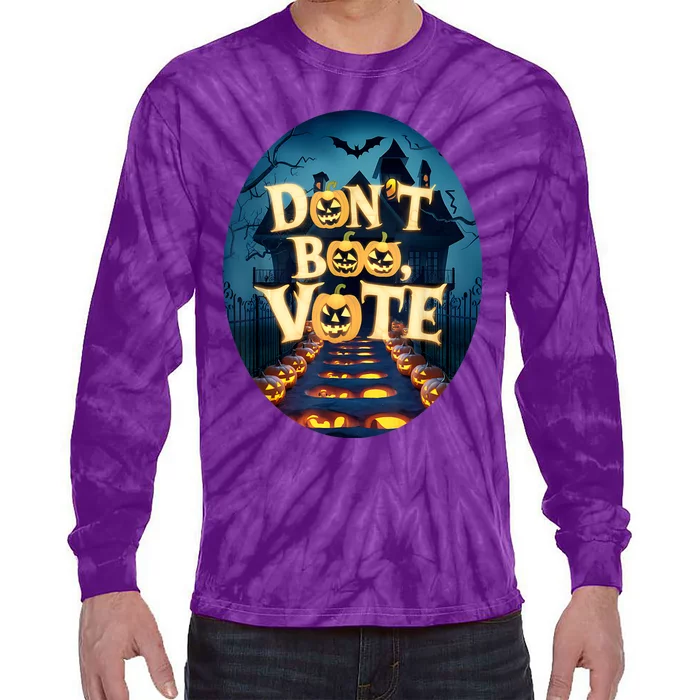 DonT Boo Vote Funny Halloween Tie-Dye Long Sleeve Shirt