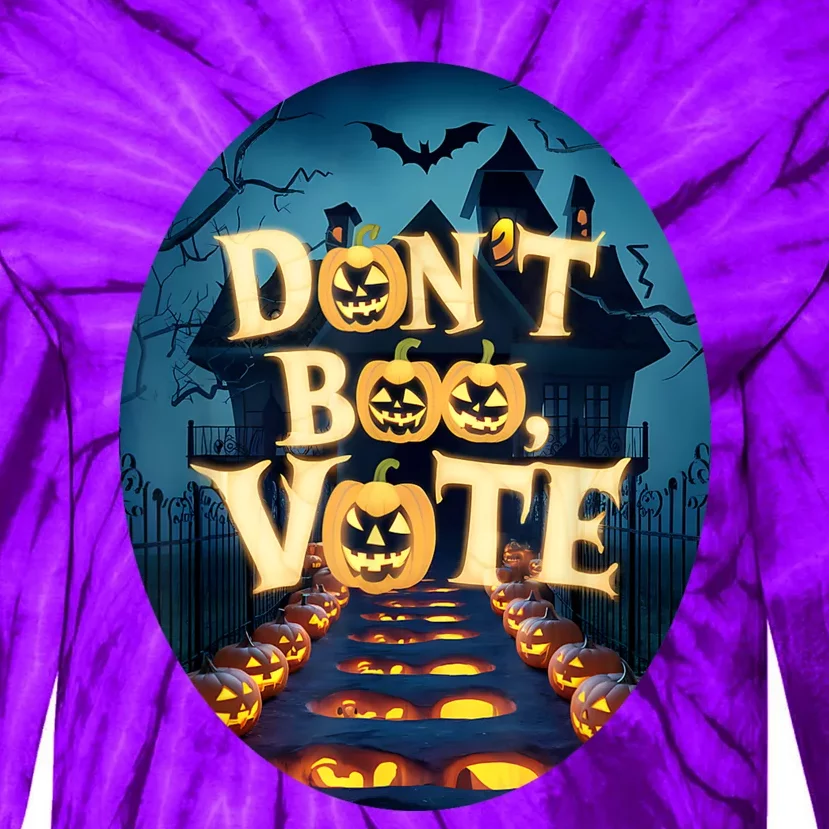 DonT Boo Vote Funny Halloween Tie-Dye Long Sleeve Shirt