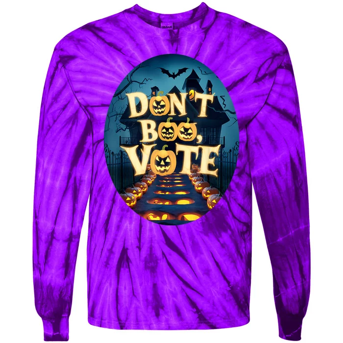 DonT Boo Vote Funny Halloween Tie-Dye Long Sleeve Shirt