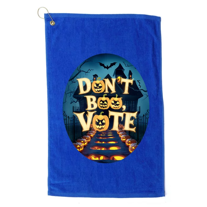 DonT Boo Vote Funny Halloween Platinum Collection Golf Towel