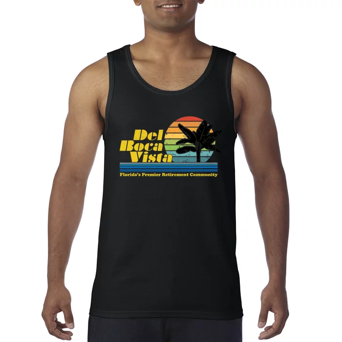 Del Boca Vista Retirement Community Funny Novelty Design Tank Top