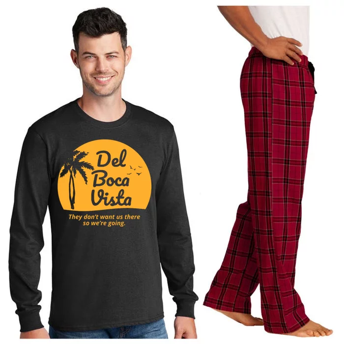 Del Boca Vista Retirement Community Funny Long Sleeve Pajama Set