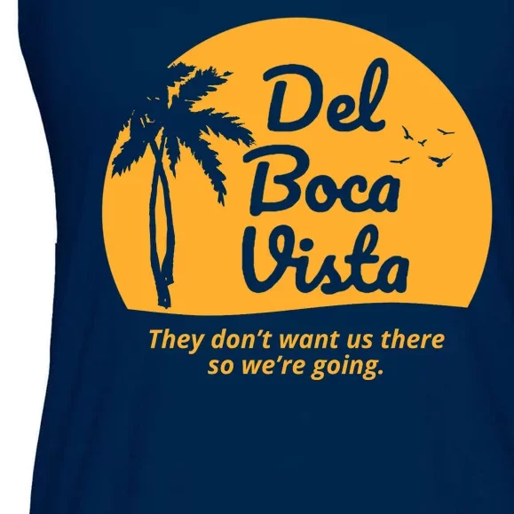 Del Boca Vista Retirement Community Funny Ladies Essential Flowy Tank