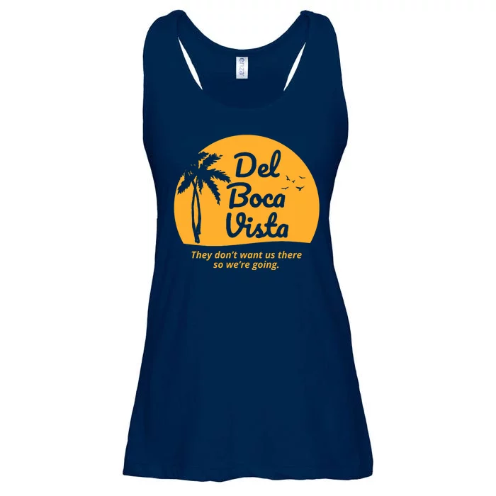 Del Boca Vista Retirement Community Funny Ladies Essential Flowy Tank