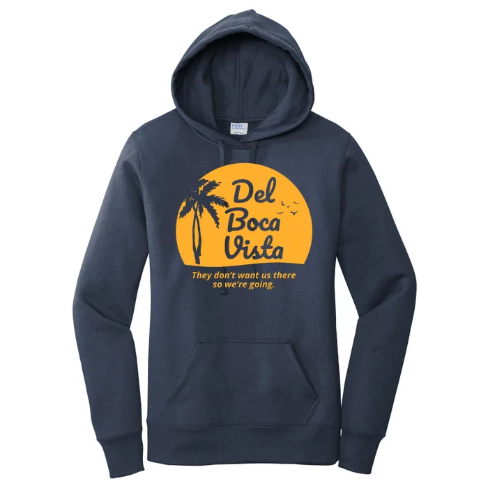 Del Boca Vista Retirement Community Funny Women's Pullover Hoodie