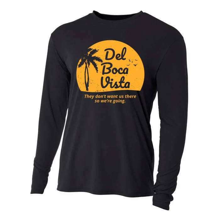 Del Boca Vista Retirement Community Vintage Cooling Performance Long Sleeve Crew