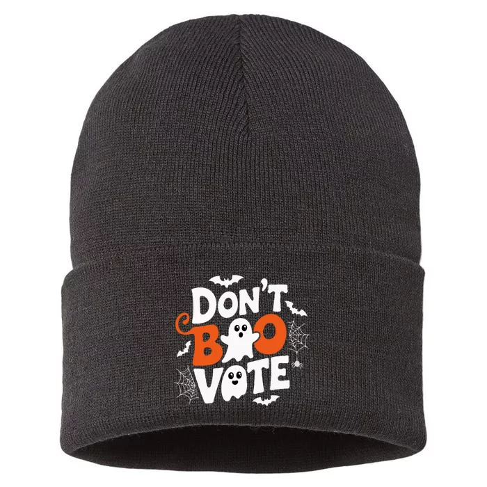 DonT Boo Vote Halloween Gifts Ideas Sustainable Knit Beanie