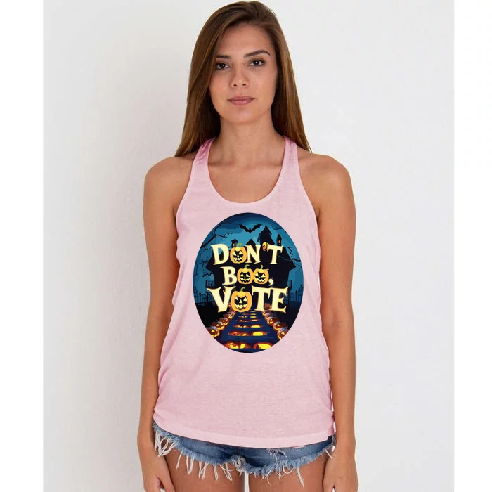 Dont Boo Vote Women's Knotted Racerback Tank