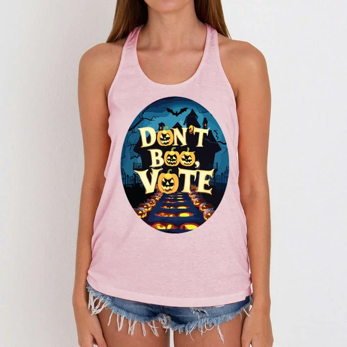 Dont Boo Vote Women's Knotted Racerback Tank