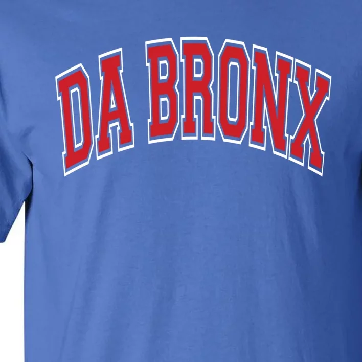 Da Bronx Varsity Style Red Text Gift Tall T-Shirt