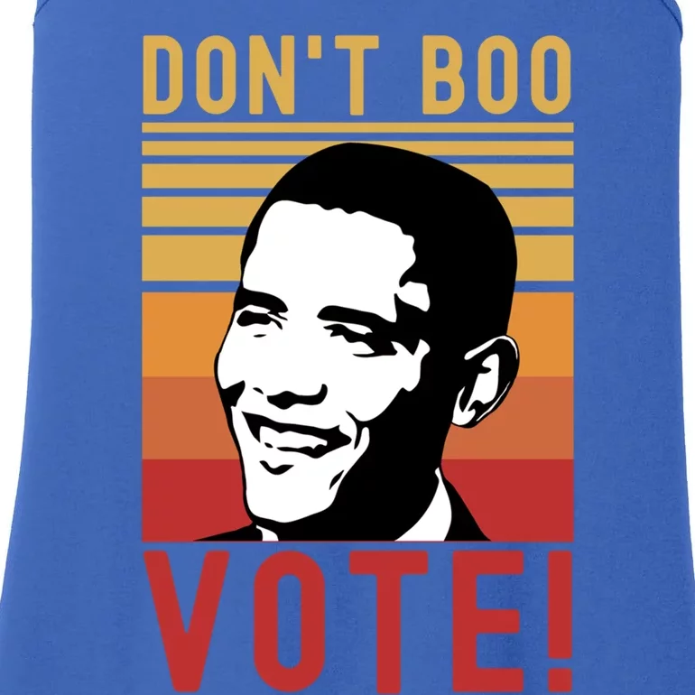 DonT Boo Vote Democratic Obama Speech Gift Ladies Essential Tank