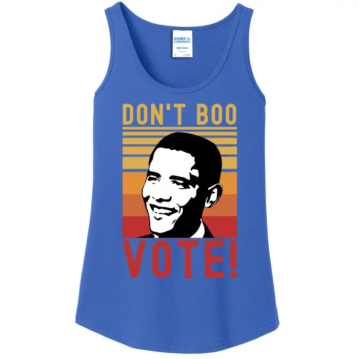 DonT Boo Vote Democratic Obama Speech Gift Ladies Essential Tank