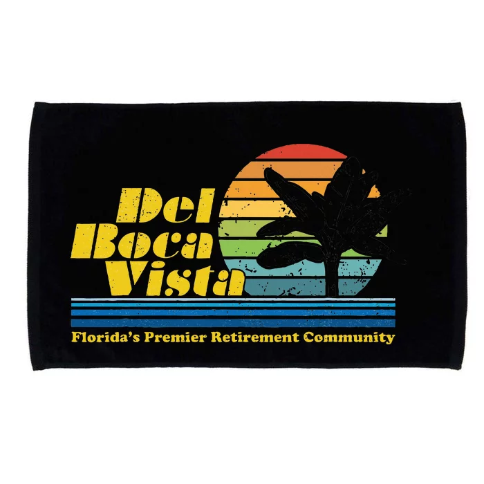 Del Boca Vista Retirement Community Funny Novelty Microfiber Hand Towel