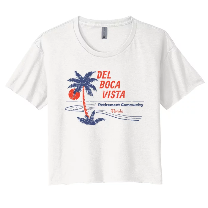 Del Boca Vista Women's Crop Top Tee