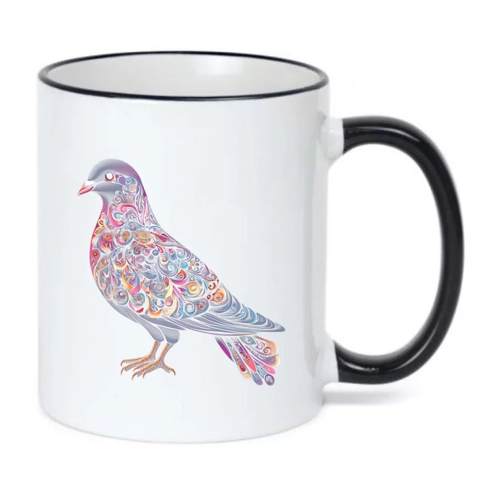 Dove Bird Watching Birder Birdwatching Nature Lover Gift Black Color Changing Mug