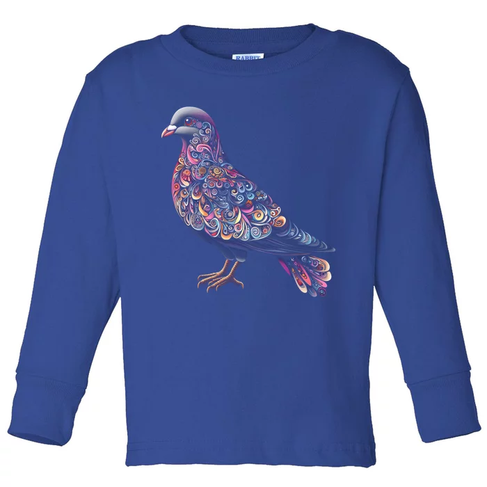 Dove Bird Watching Birder Birdwatching Nature Lover Gift Toddler Long Sleeve Shirt