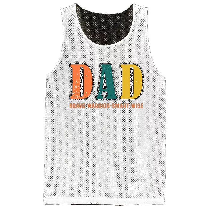 Dad Brave Warrior Smart Wise Mesh Reversible Basketball Jersey Tank