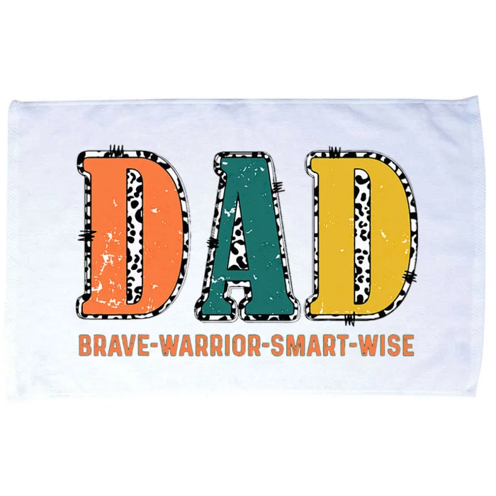 Dad Brave Warrior Smart Wise Microfiber Hand Towel