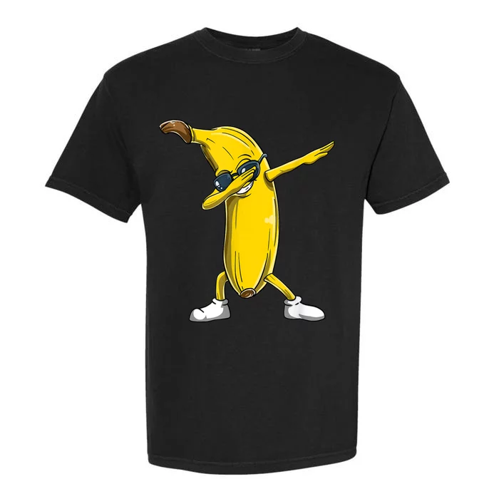 Dabbing Banana Wearing Sunglasses Dab Dance Girl Men Kids Garment-Dyed Heavyweight T-Shirt