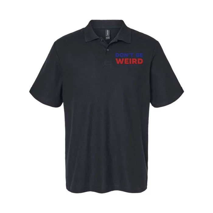 DonT Be Weird Vote Harriswalz For President 2024 Gift Softstyle Adult Sport Polo