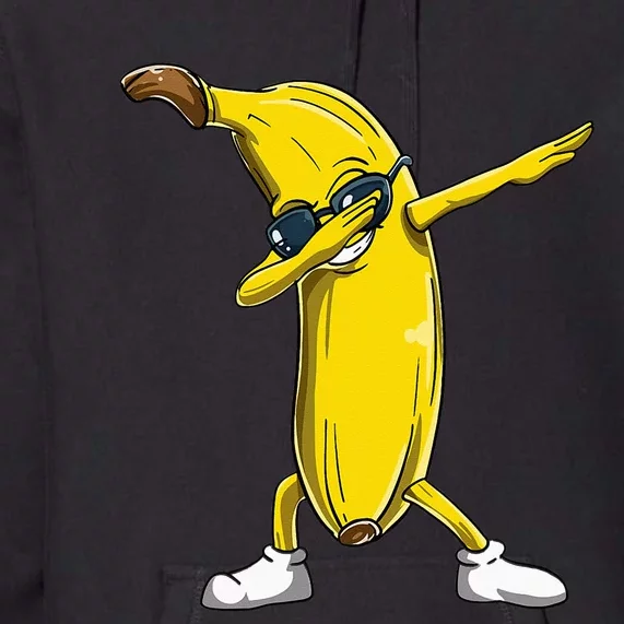 Dabbing Banana Wearing Sunglasses Dab Dance Girl Premium Hoodie