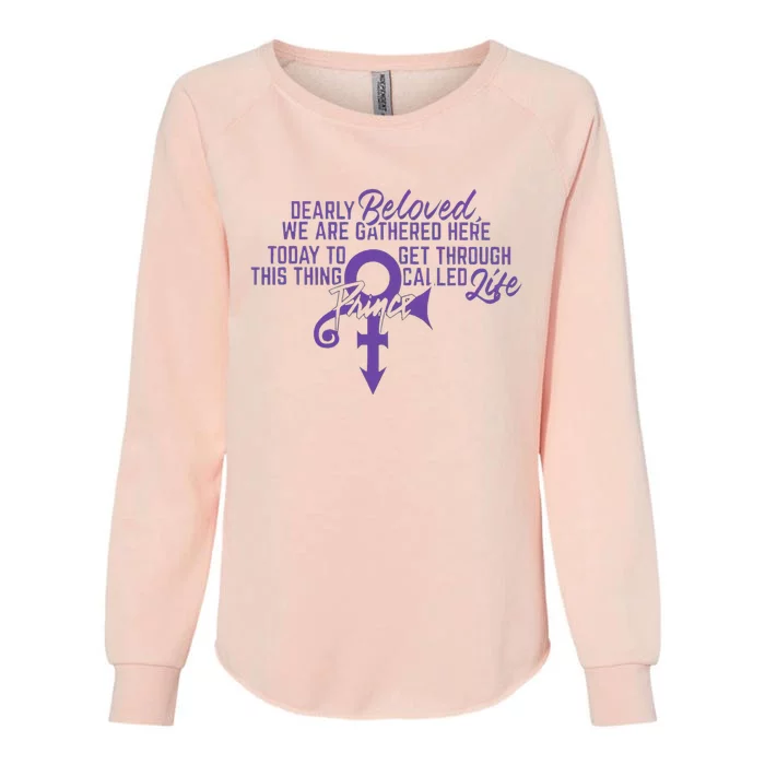 Dearly Beloved We Are Gathered Here Today To Get Through Womens California Wash Sweatshirt