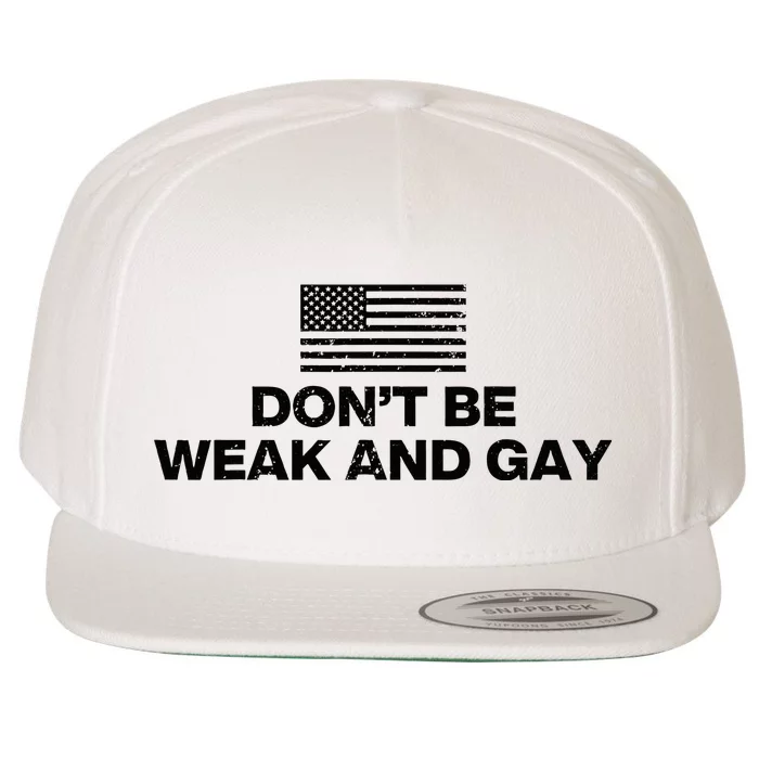 DonT Be Weak And Gay Wool Snapback Cap