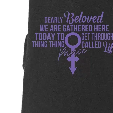 Dearly Beloved We Are Gathered Here Today To Get Through Doggie 3-End Fleece Hoodie