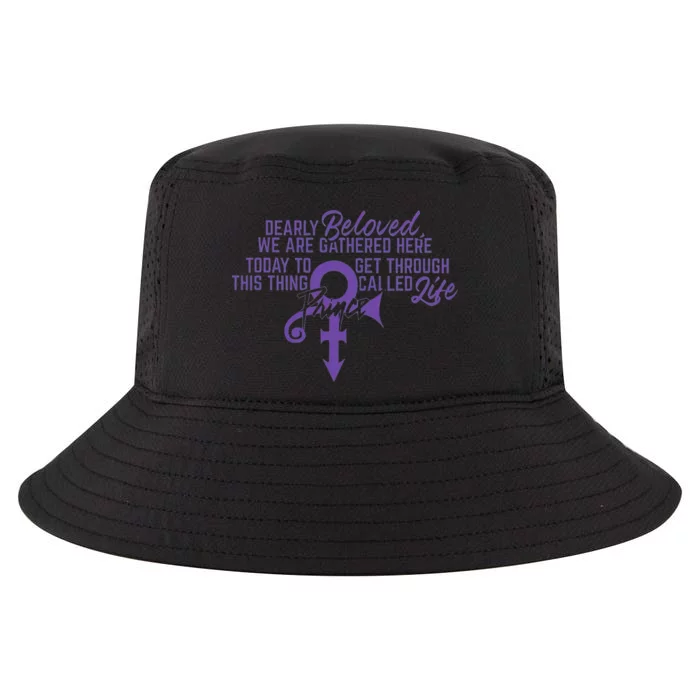 Dearly Beloved We Are Gathered Here Today To Get Through Cool Comfort Performance Bucket Hat